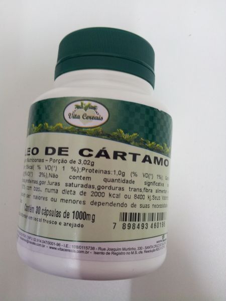Óleo de Cartamo Vita Cereais 1G 30 capsulas